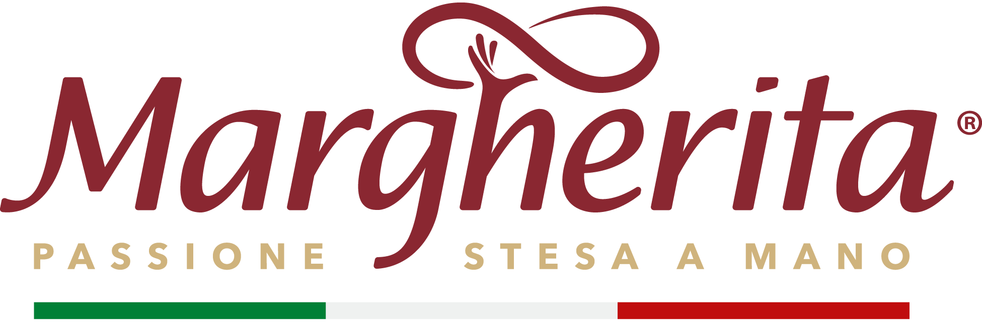 Logo di Margherita, passione per la pizza stesa a mano.